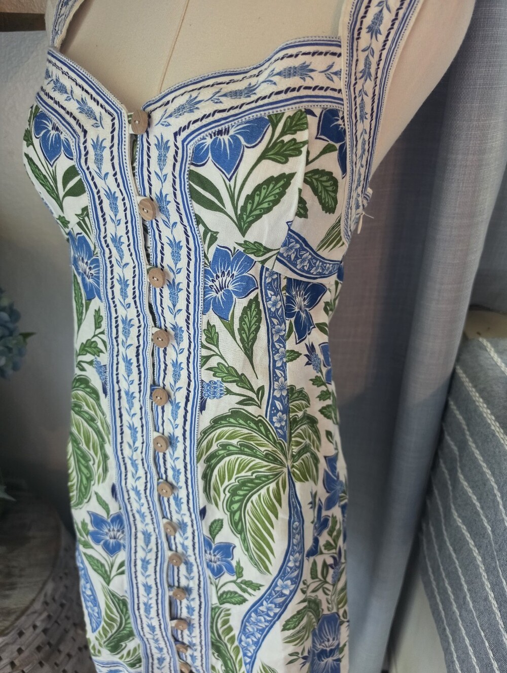 NWT FARM Rio Tropicance Off White Mini Dress - Picture 3 of 10